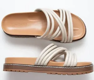 Madewell Charley Strappy Slide Sandal Women's Beige Tan Size 10 thumbnail 1