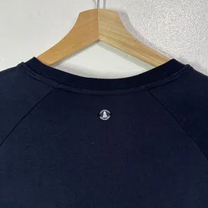 Barbour Backshore Overlayer Sweater Womens US 6 Navy Side‎ Zip Crewneck Coastal thumbnail 9