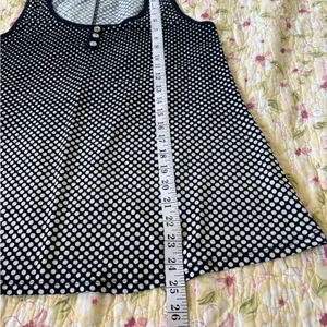 Elegant Black and White Polka Dot Tank Top #057 thumbnail 5