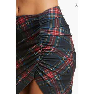 Normal Kamali‎ Tartan Side Drape Cover Up Skirt Size XS KK422XPL030606 Plaid thumbnail 3