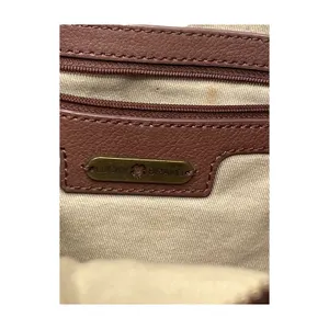 Lucky Brand Crossbody Brown Pebbled Leather Foldover Purse Bag Convertible Hobo thumbnail 3