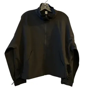 90 Degree Black Full‎ Zip Mock Neck Jacket Athletic Sporty Casual Size L thumbnail 1