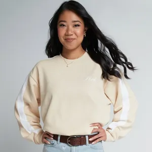 PINK | Victoria's Secret | Cream‎ White Crewneck Pullover Sweatshirt, Size M thumbnail 7