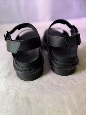 Dr. Martens Black Chunky Platform Leather Sandals - Women thumbnail 7