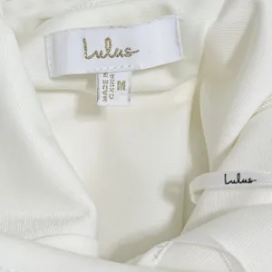 Lulus Blessed Romance White Sleeveless Button Back Mermaid Maxi Dress size M thumbnail 7
