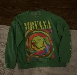 Urban Outfitters Nirvana Crewneck Green thumbnail 1