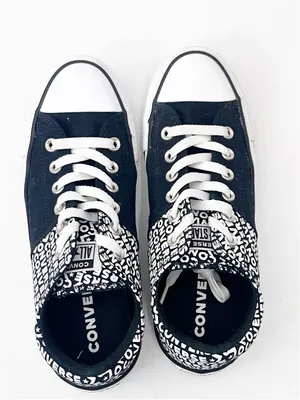 CONVERSE CHUCK TAYLOR ALL STAR Madison Wordmark 2.0 Black White Sneakers Size 8 thumbnail 10