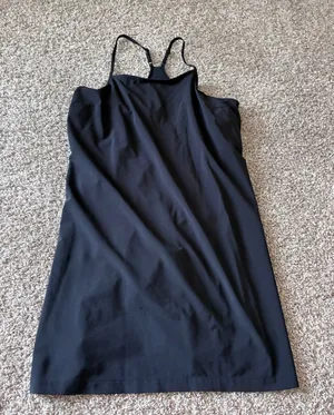 All in Motion Black Active Dress with Built-in Shorts and Bra Size L thumbnail 1