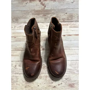 Teva Foxy Ankle Boots Booties Women's Size 7 Brown Leather Round Toe thumbnail 4