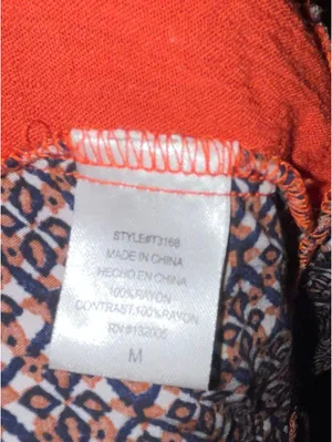 Entro Boho Tunic Poncho top Batwing sleeve size Medium thumbnail 7
