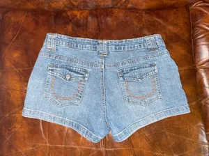 Low Rise Jean Shorts Blue Size M thumbnail 2