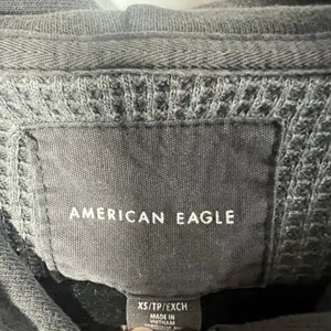 American Eagle Shacket Women's XS Gray Waffle Knit Thermal Button Down Hoodie thumbnail 3