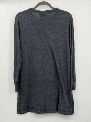 Nike Sportswear Gym Vintage Long Sleeve T Shirt Dress Gray Medium AA2015‎ thumbnail 3