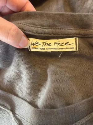 Free People We The Free City Sparkle Tee sz XS thumbnail 3