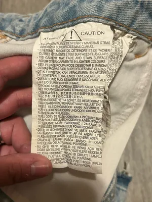 ZARA Light Wash Denim crop top - size small thumbnail 4