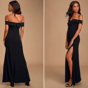 LULU's Prom Wedding Special Event Sexy Elegant Sophisticated Chic Mermaid Maxi thumbnail 4