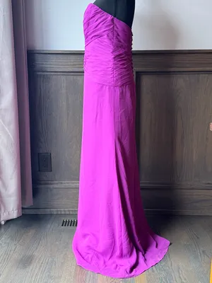 Alfred Angelo Strapless purple Ruched Sweetheart Gown 8 thumbnail 3