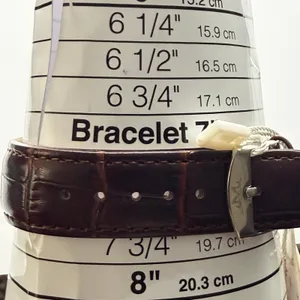 Margues Rose Gold Tone Watch with New Battery & Leather Band thumbnail 8