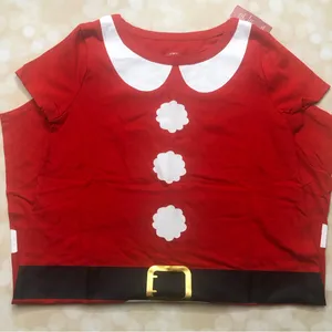 Wondershop Santa Nightgown / Christmas Pajamas in Red — Size: XS — Brand New! thumbnail 4