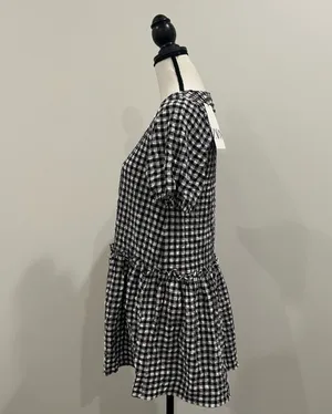 Zara Plaid Seersucker Dress thumbnail 2