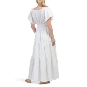 ✨YOUNG FABULOUS & BROKE White Mara Poplin Sz Medium Dress✨ thumbnail 2