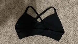Enhancelift™ Seamless Strappy Sports Bra With White Logo thumbnail 4