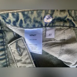 Vervet Beverly Super‎ High Rise Straight Distressed 100% Cotton Jeans Size 27 thumbnail 12