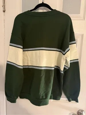 Altar’d State Park City Green Colorblock Crewneck Sweatshirt thumbnail 3