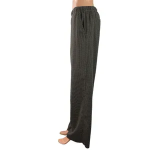 Gap Women's Gray Houndstooth High Rise Wide Leg Baggy Trousers Pants Size S thumbnail 2