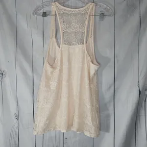 Abercrombie & Fitch Boho Y2K Lace Racerback Tank Top thumbnail 6