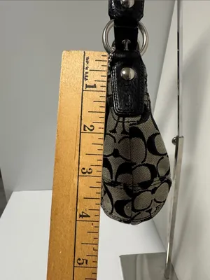 Coach SoHo Signature Flap Bag Y2K Oversized Hardware thumbnail 13
