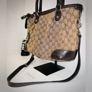 Gently Used - Gucci Canvas Sukey Shoulder Bag thumbnail 2
