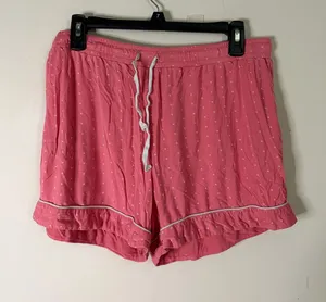 Women's Pink Drawstring Lounge Shorts Size L thumbnail 1