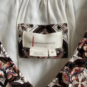 Anthropologie Mixed Print‎ Ruffle V Neck Long Sleeve Hi Low Mini Dress XS thumbnail 6