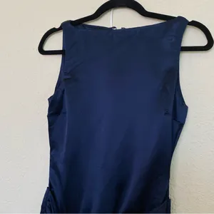 HOUSE OF CB 'Roxanne' Navy blue Thigh Slit Maxi Dress NWOT size M‎ thumbnail 10