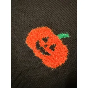 NWT 33 Degrees Pumpkin Cardigan Black Jack O Lantern Halloween Sweater 3X thumbnail 6