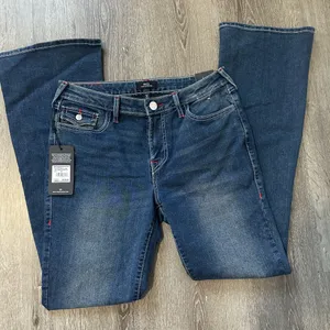 True Religion Women’s Dark Blue Flare Jeans thumbnail 7