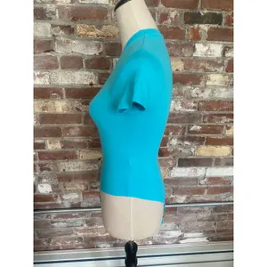 Primark Cares Bright Teal Short Sleeve Stretch Bodysuit Size XS thumbnail 3