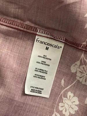Francesca’s Alice Floral Smocked Tiered Midi Dress - Medium thumbnail 7