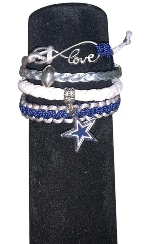 NFL Dallas Cowboys Rope Charm Bracelet thumbnail 1