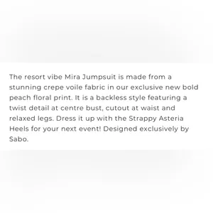 Sabo Skirt ‘Mira’ Jumpsuit thumbnail 9