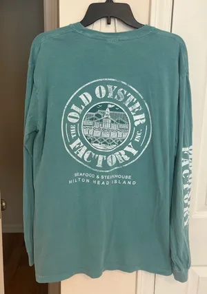 The Old Oyster Factory Hilton Head Island Comfort Colors Long Sleeve T Shirt thumbnail 1
