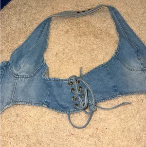Denim Halter Top thumbnail 4