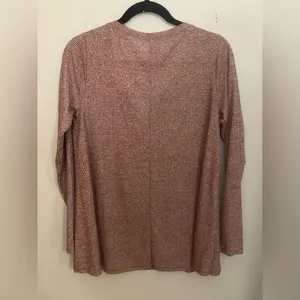 Hollister V-Neck Long Sleeve Top -‎ Mauve thumbnail 2