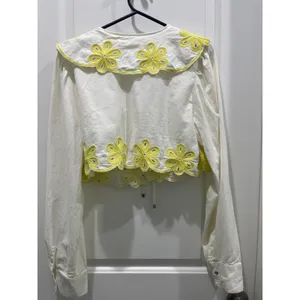 Free People Amina Boho Cropped Blouse Sz M thumbnail 10