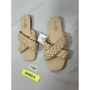 Womans NWD Sole Mates Slip On Braided Slides 9 Nude thumbnail 3