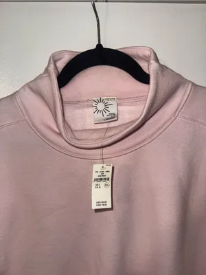 OFFLINE by Aerie Cloud Fleece Oversized Mockneck Sweatshirt - Light Pink thumbnail 7