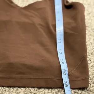 Lululemon Align Tank‎ Top Brown Cropped Yoga Support Bra LW1DUVS Sz 4 Nulu thumbnail 9