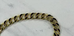 Gold Tone Flat Chain Link Purse Handbag Replacement Strap 46" ✨ thumbnail 7