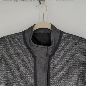 Lululemon Cocoon Car Coat Shine Dot Black Diamond Jacquard Space Dye‎ Size Small thumbnail 4